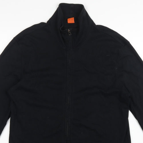 BOSS Hugo Boss Men’s Black XL Full Zip High Neck Sweatshirt