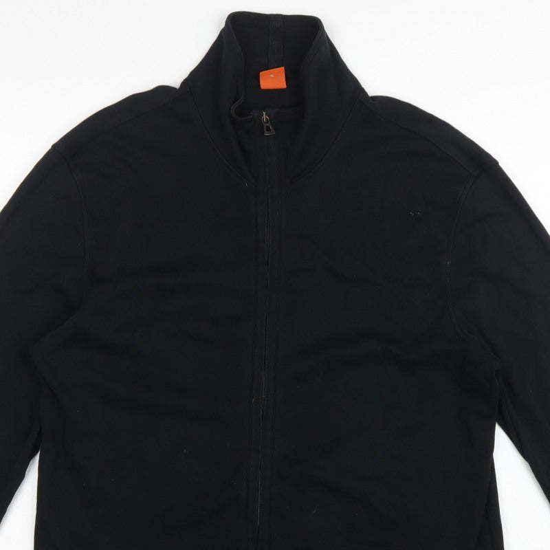 BOSS Hugo Boss Men’s Black XL Full Zip High Neck Sweatshirt
