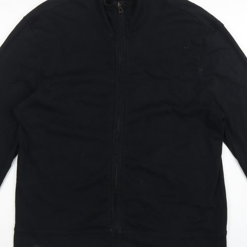 BOSS Hugo Boss Men’s Black XL Full Zip High Neck Sweatshirt