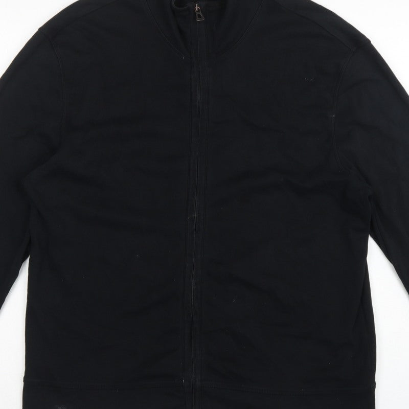 BOSS Hugo Boss Men’s Black XL Full Zip High Neck Sweatshirt