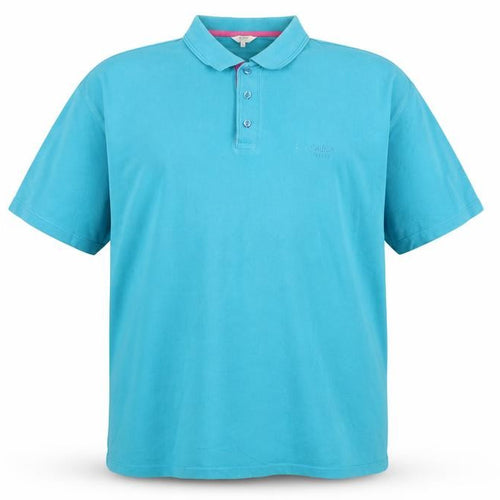 Cotton Traders Men’s Blue 3XL Short Sleeve Cotton Logo Polo Shirt