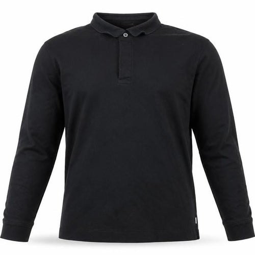 Autograph Men's Black S Long Sleeve Supima Cotton Polo Shirt