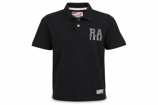 Russell Athletic Men’s Black XL Cotton Embroidered Logo Polo Shirt