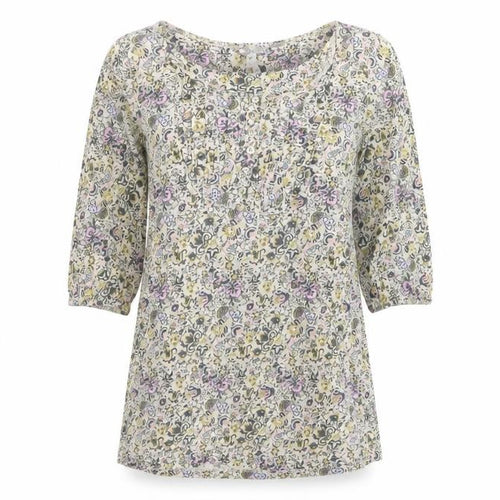 Next Women’s Multicoloured Floral Tunic Blouse Size 12 3/4 Sleeve