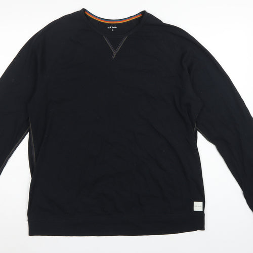 Paul Smith Men’s Black XL Cotton Long Sleeve Pyjama Top Logo