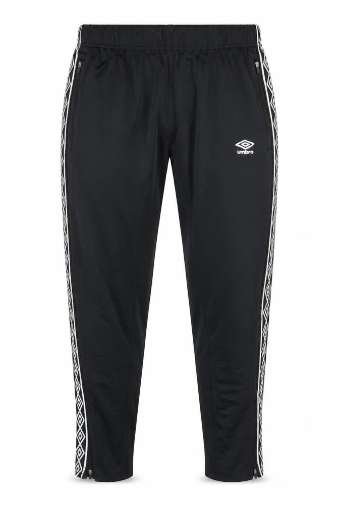 Umbro Men’s Black XL Jogger Trousers Geometric Tape Ankle Zip