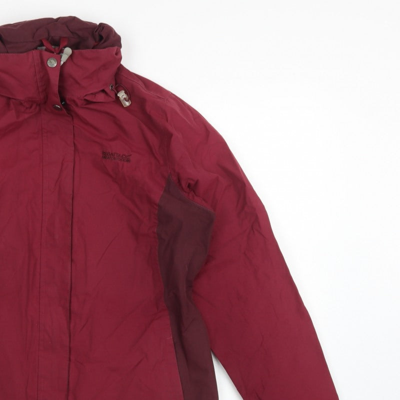 Regatta Women’s Red UK 16 Hooded Waterproof Rain Jacket Hydrofort