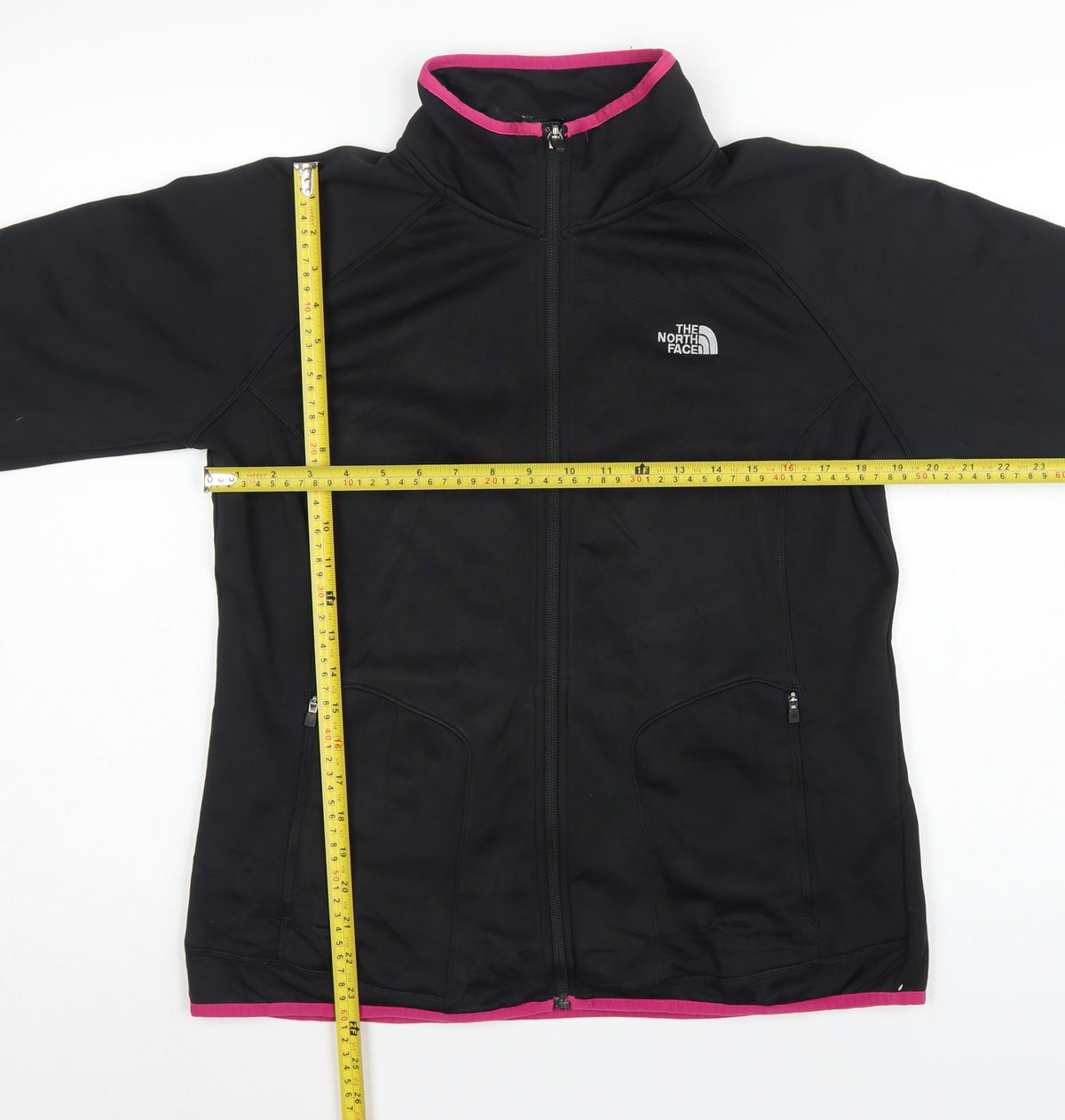 The North Face Women’s Black Pink Softshell Jacket XL Full Zip