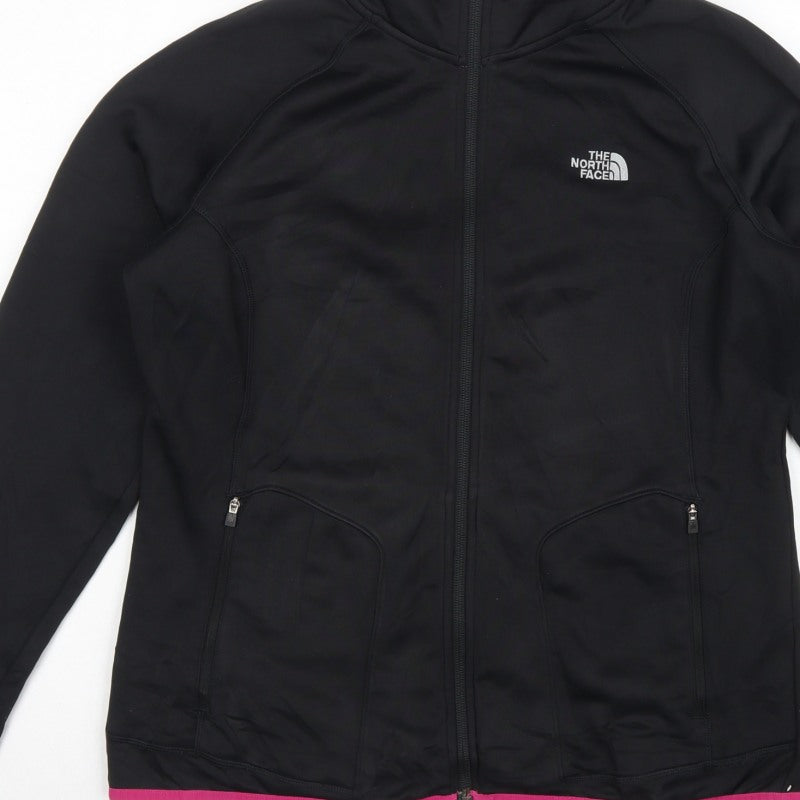 The North Face Women’s Black Pink Softshell Jacket XL Full Zip