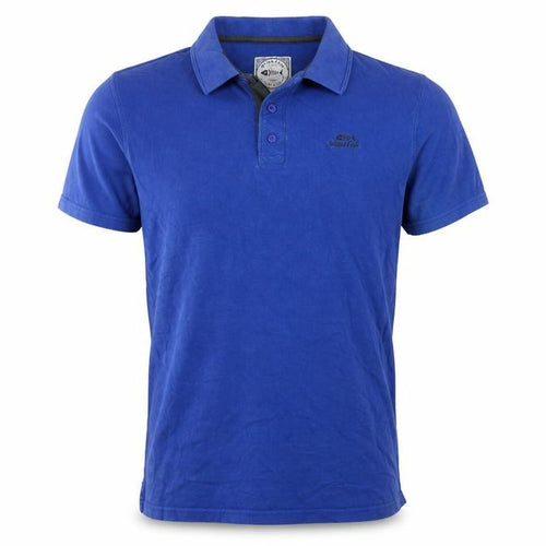 Weird Fish Men's Blue M Organic Cotton Logo Short Sleeve Polo Shirt