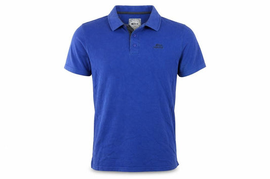 Weird Fish Men's Blue M Organic Cotton Logo Short Sleeve Polo Shirt