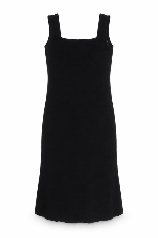 Front view of ASOS Design Women Black UK 18 Long Mermaid Stretch Jersey Dress