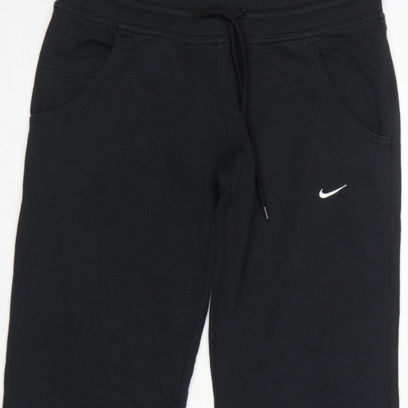 Nike Women’s Black S Sweatpants Straight Leg Drawstring Joggers