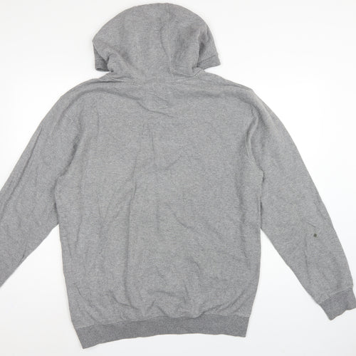 Vans Men’s Grey Large Pullover Hoodie Logo Graphic Fleece Skate