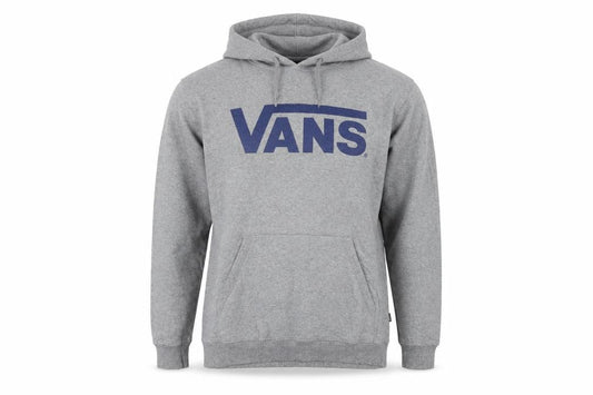 Vans Men’s Grey Large Pullover Hoodie Logo Graphic Fleece Skate