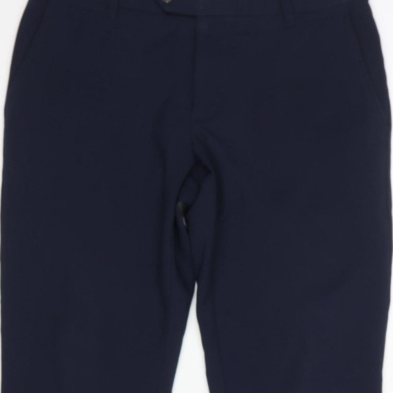 Next Men’s Navy 32in Regular Straight Dress Trousers 31in Leg