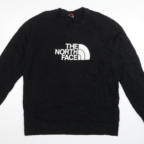 The North Face Men’s Black XXL Logo Crew Neck Pullover Sweatshirt