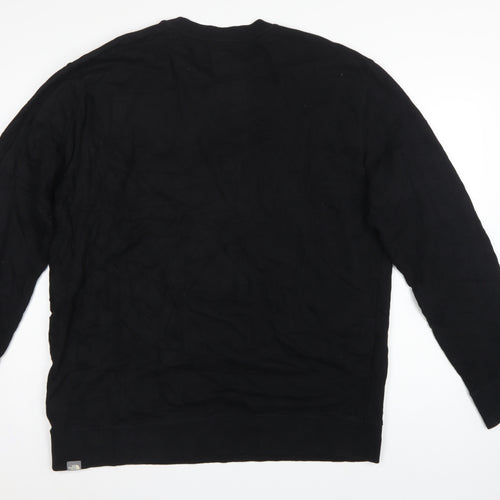The North Face Men’s Black XXL Logo Crew Neck Pullover Sweatshirt