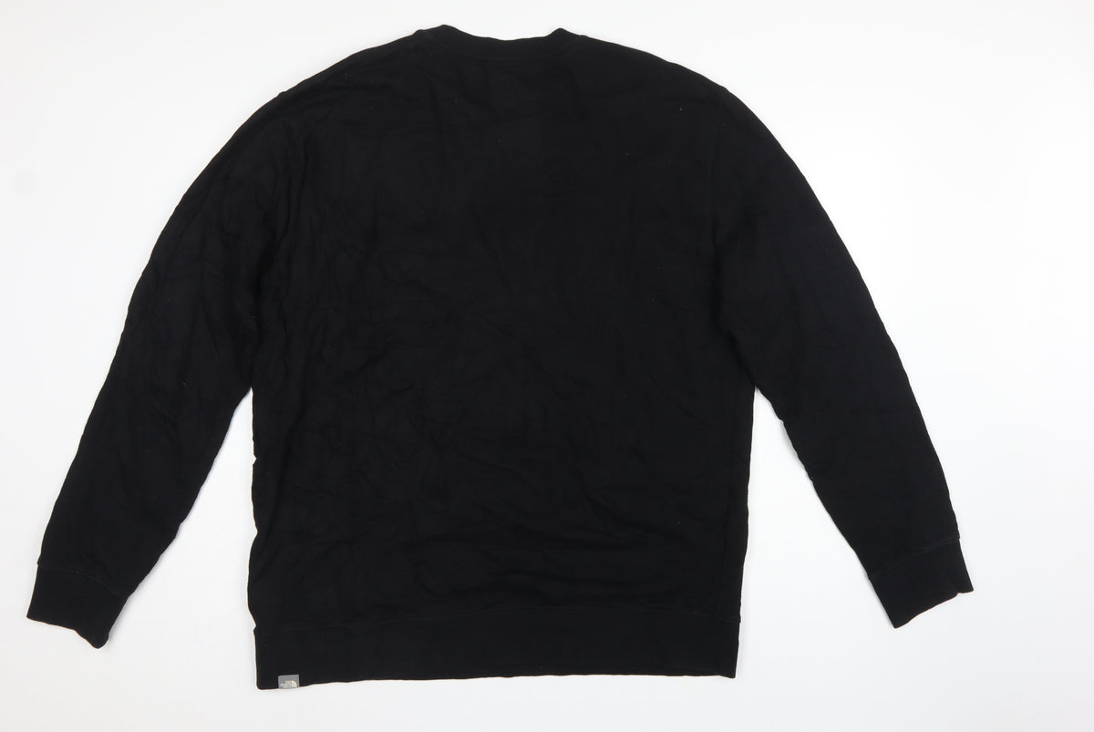 The North Face Men’s Black XXL Logo Crew Neck Pullover Sweatshirt