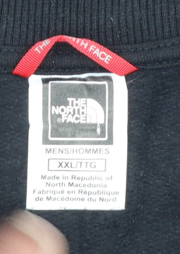 The North Face Men’s Black XXL Logo Crew Neck Pullover Sweatshirt