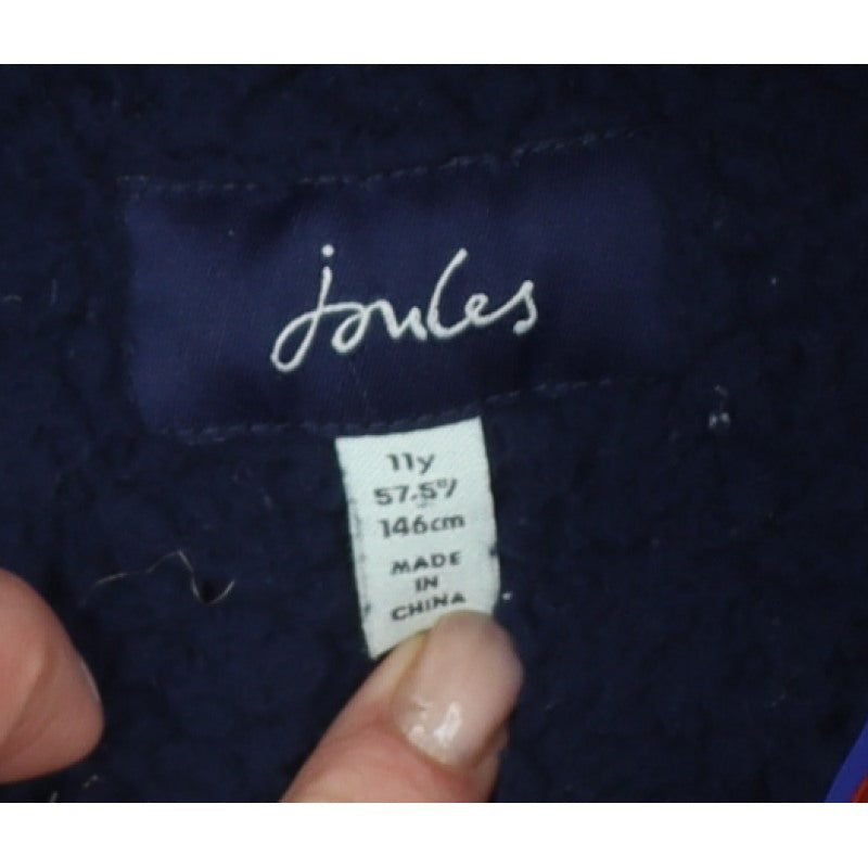 Additional view of Joules boys’ multicoloured 11 years colourblock hooded puffer jacket
