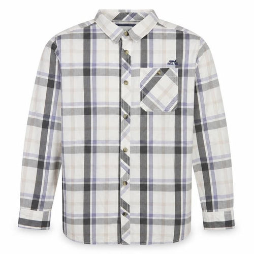 Weird Fish Men's Multicoloured Plaid Cotton Button-Up Shirt L