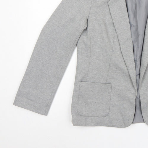 Oasis Women’s Grey UK 10 Tailored Lined Notch Lapel Blazer
