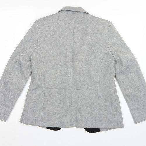 Oasis Women’s Grey UK 10 Tailored Lined Notch Lapel Blazer
