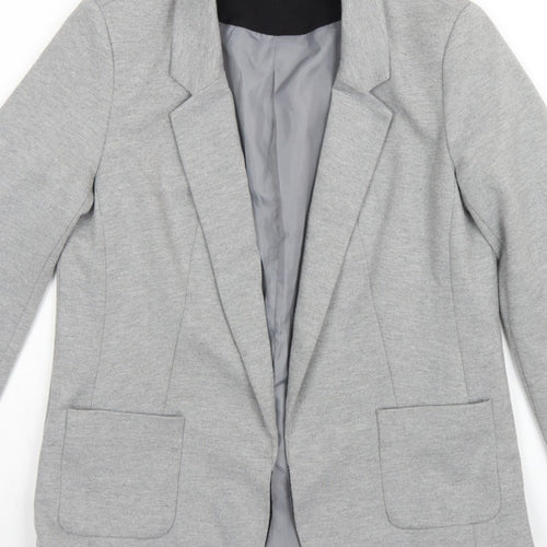 Oasis Women’s Grey UK 10 Tailored Lined Notch Lapel Blazer