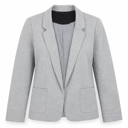 Oasis Women’s Grey UK 10 Tailored Lined Notch Lapel Blazer