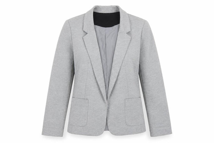 Oasis Women’s Grey UK 10 Tailored Lined Notch Lapel Blazer