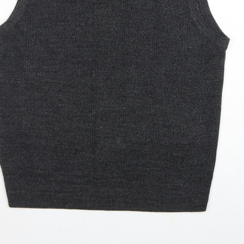 Dockers Men’s Grey M V-Neck Knit Sleeveless Pullover Sweater Vest
