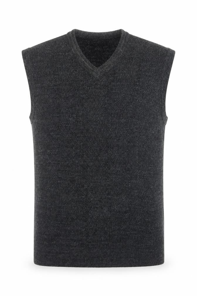 Dockers Men’s Grey M V-Neck Knit Sleeveless Pullover Sweater Vest