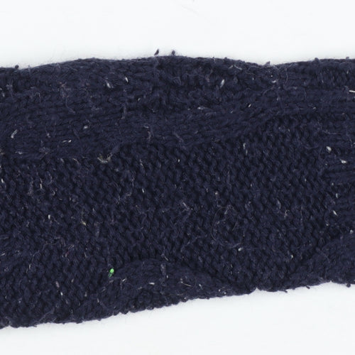 Superdry Women’s Blue M Cable Knit Crew Neck Wool Blend Jumper