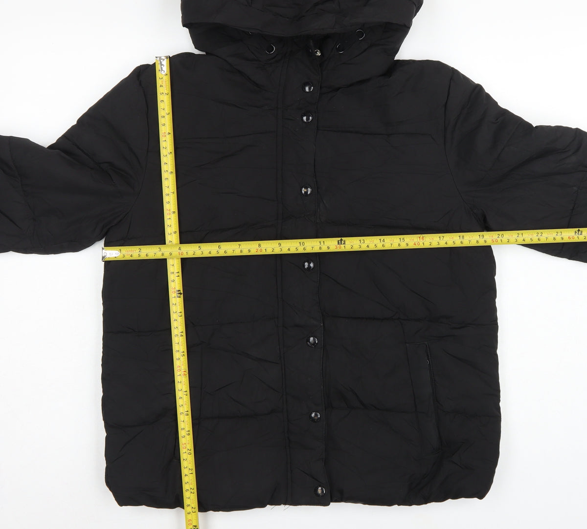GAP Kids Girls Black XL 12-13 Years Hooded Puffer Jacket Water Resistant
