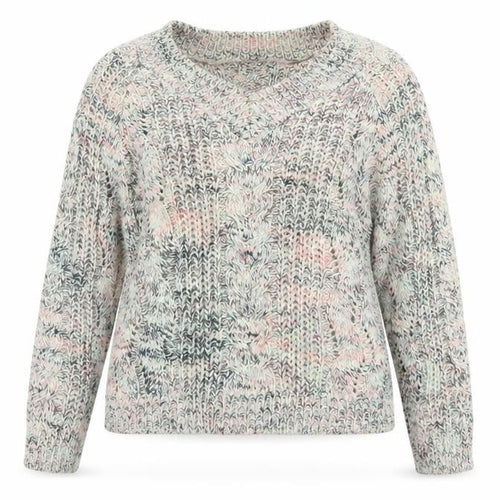 Next Women Multicoloured Cable Knit Jumper M Long Sleeve Cotton Blend