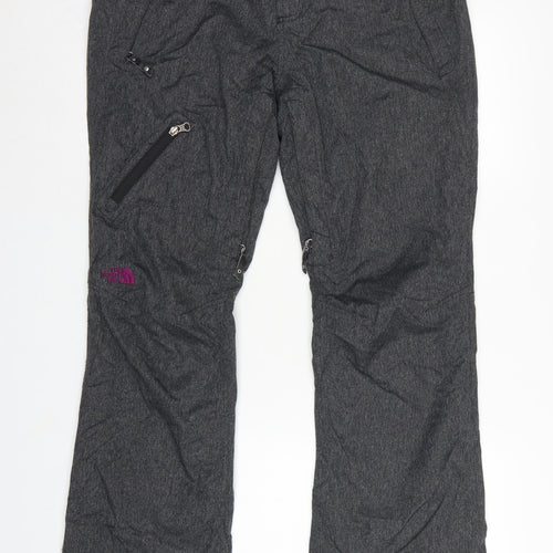 The North Face Womens Grey UK 6 Cryos Ski Snow Pants Zip Pockets