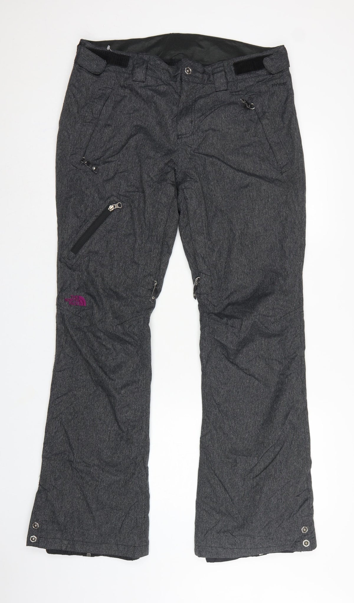 The North Face Womens Grey UK 6 Cryos Ski Snow Pants Zip Pockets