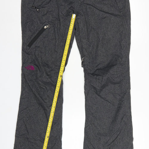 The North Face Womens Grey UK 6 Cryos Ski Snow Pants Zip Pockets