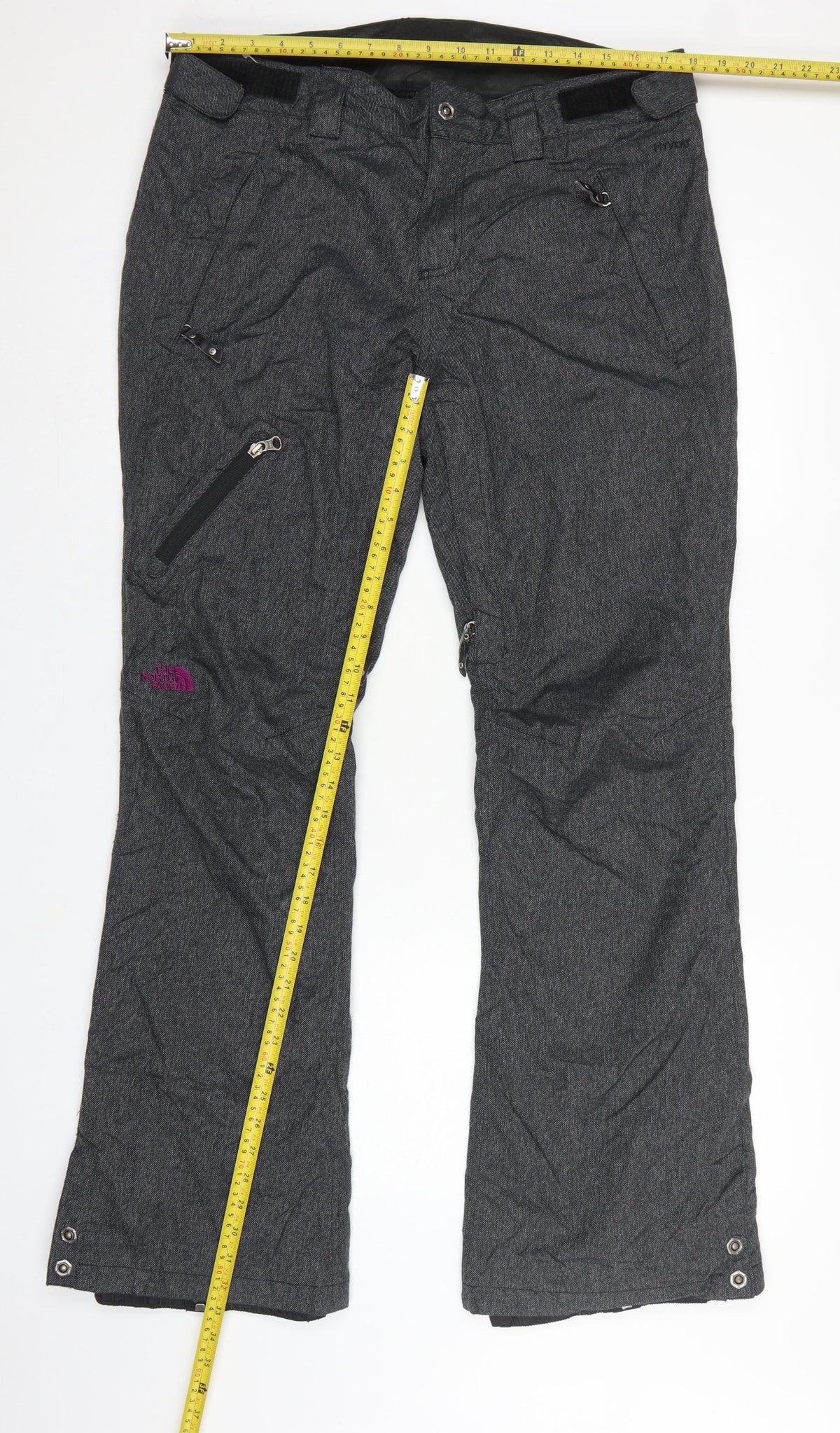 The North Face Womens Grey UK 6 Cryos Ski Snow Pants Zip Pockets