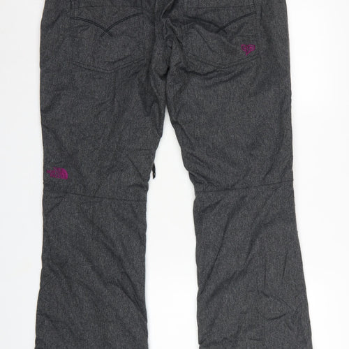 The North Face Womens Grey UK 6 Cryos Ski Snow Pants Zip Pockets