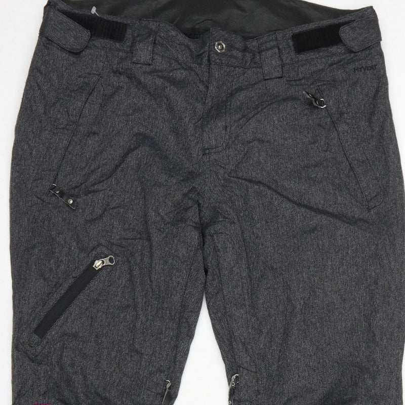 The North Face Womens Grey UK 6 Cryos Ski Snow Pants Zip Pockets