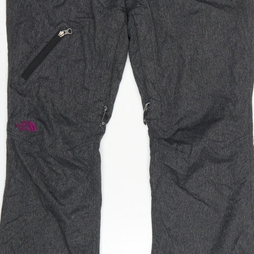 The North Face Womens Grey UK 6 Cryos Ski Snow Pants Zip Pockets