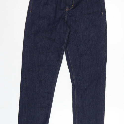 Marks & Spencer Women's Blue UK 10 Short Harper Cigarette Jeans