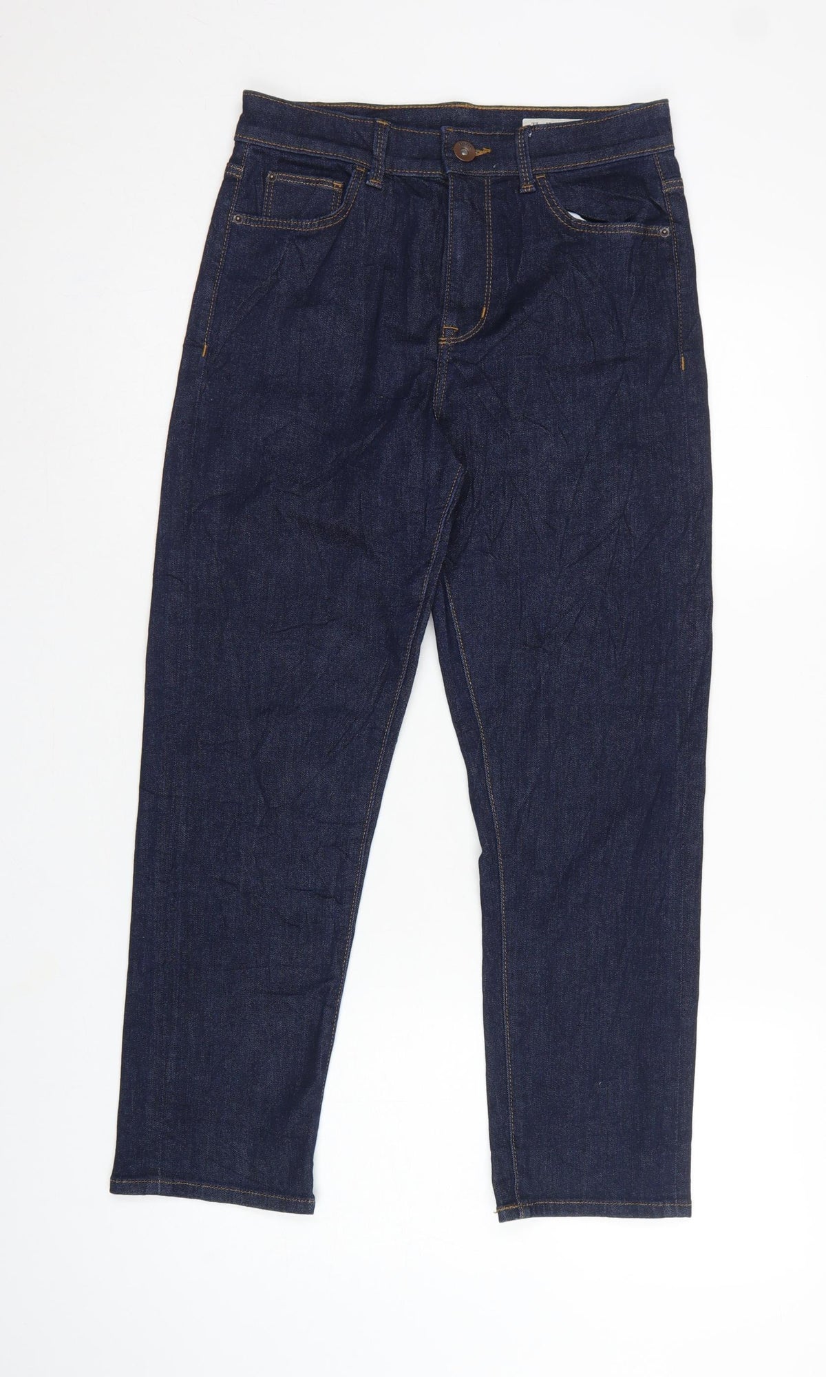 Marks & Spencer Women's Blue UK 10 Short Harper Cigarette Jeans