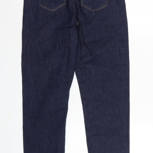 Marks & Spencer Women's Blue UK 10 Short Harper Cigarette Jeans