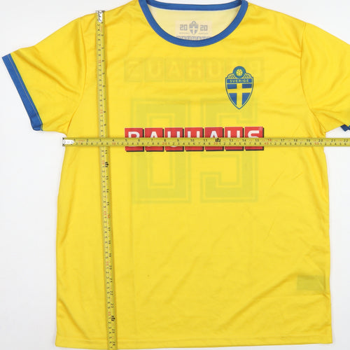 Bauhaus Sweden Men Yellow M Football Jersey Shirt No.20