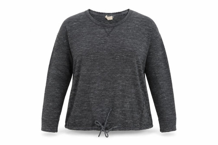 Next Women Grey Size 16 Lightweight Knit Drawstring Hem Sweatshirt