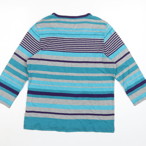 Maine Women's Multicoloured UK 16 Ringer Striped Cotton Long Sleeve Top