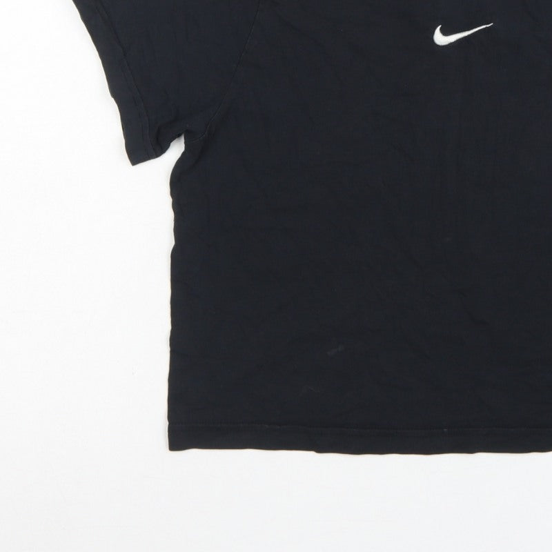 Nike Girls Black L 146-156cm Loose Fit Basic Logo T-Shirt